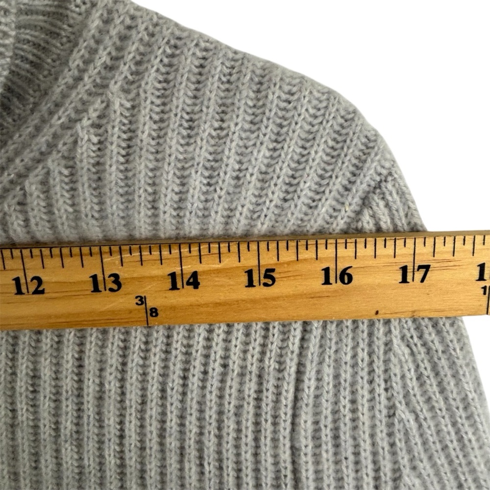 Banana Republic Todd & Duncan Scottish Cashmere Sweater Cowlneck Gray Size M - Picture 7 of 12